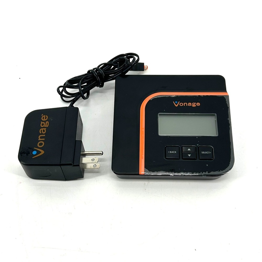 Vonage VDV21-VD VoIP Phone Adapter Internet Router with Power Supply Black